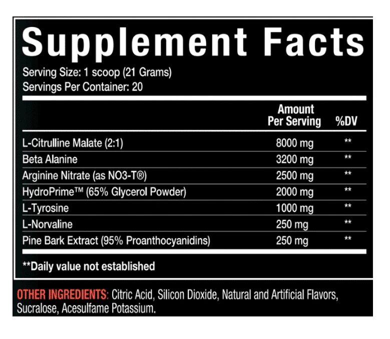 Merica Labz F’N Pump’d Stim Free Preworkout - Image 2