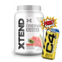 Scivation Xtend 7G BCAA Formula 90 Serves + FREE C4 CAN