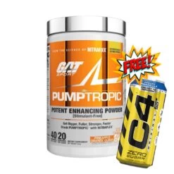 GAT Sport Pumptropic Stim-Free Preworkout + FREE C4 CAN